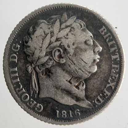 1816 George III Sixpence Silver Coin | Collectable Grade | a4540