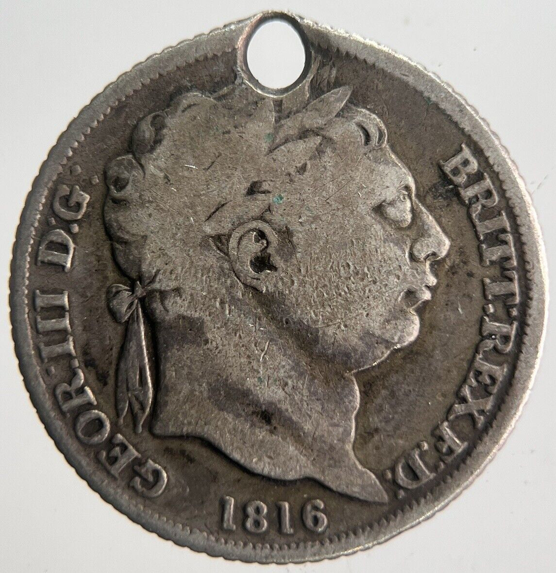 1816 George III Sixpence Silver Coin | Collectable Grade | a4541