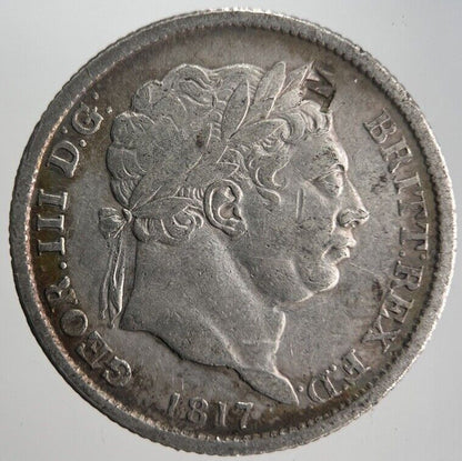 1817 George III Shilling Silver Coin | Collectable Grade | a4516