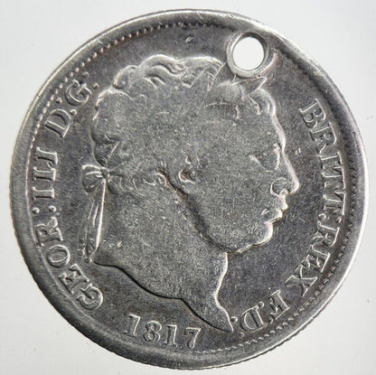 1817 George III 3rd Shilling Silver Coin | Collectable Grade | a9894