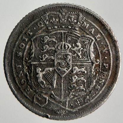 1816 George III Sixpence Silver Coin | Very High Grade | a4488