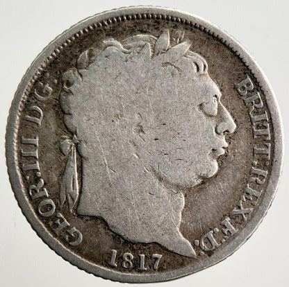 1817 George III Sixpence Silver Coin | Collectable Grade | a3112