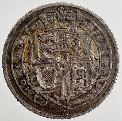 1818 George III Sixpence Silver Coin | Fine Collectable Grade | a2450