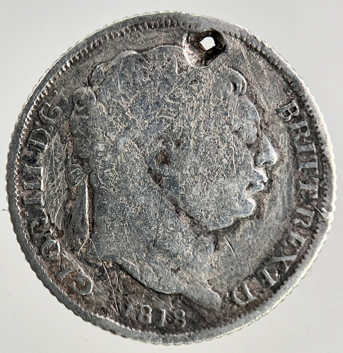 1818 George III 3rd Sixpence Silver Coin | Collectable Grade