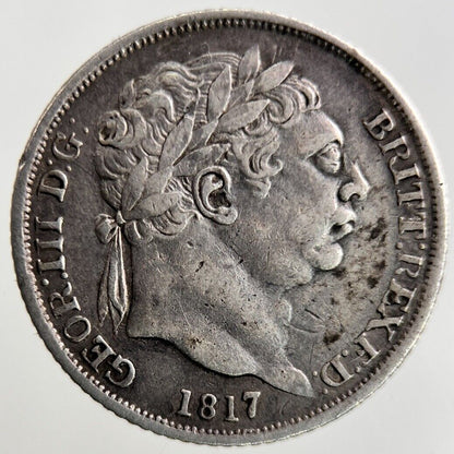 1817 George III 3rd Sixpence Silver Coin | Fine Collectable Grade