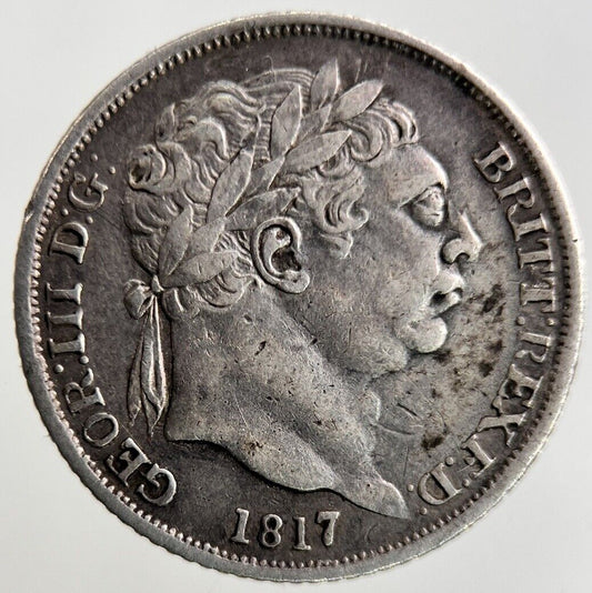 1817 George III 3rd Sixpence Silver Coin | Fine Collectable Grade