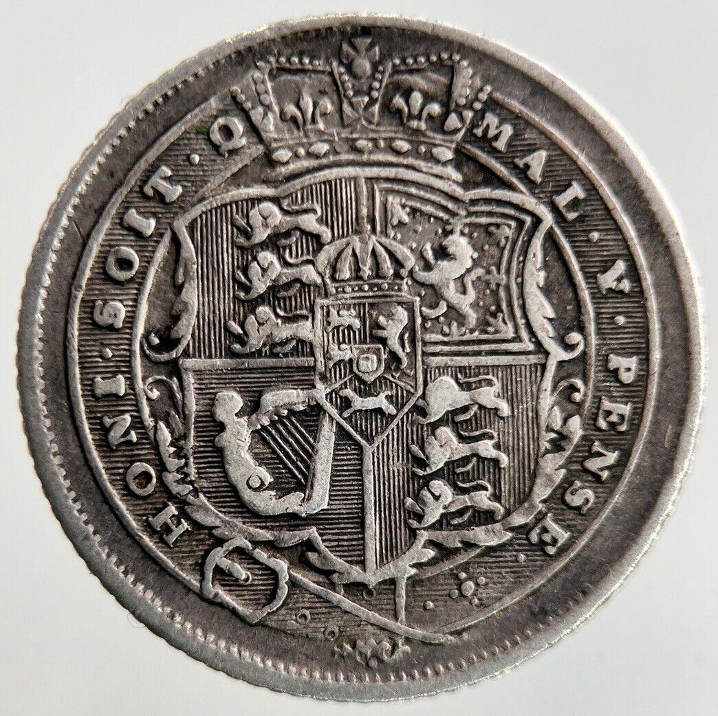 1817 George III 3rd Sixpence Silver Coin | Fine Collectable Grade