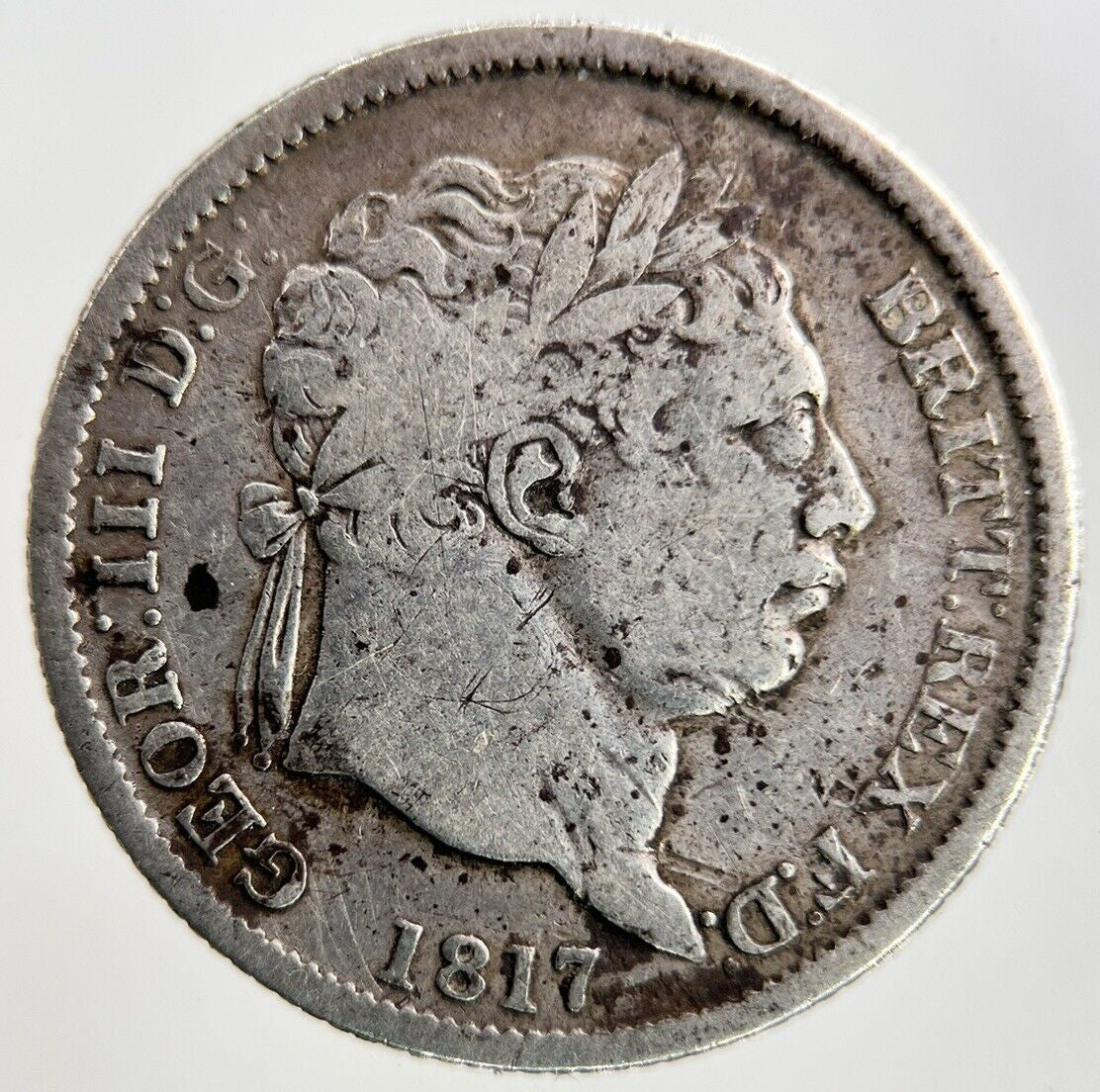 1817 George III 3rd Shilling Silver Coin | Fine Collectable Grade