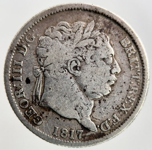 1817 George III 3rd Shilling Silver Coin | Fine Collectable Grade