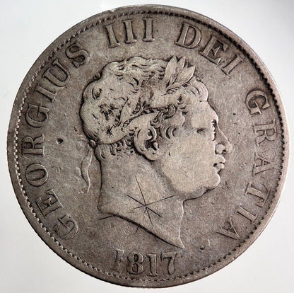 1817 George III Half-Crown Silver Coin | Fine Collectable Grade