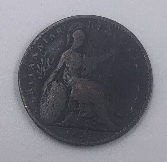 1821 George IV British Farthing Coin | Collectable Grade | a191