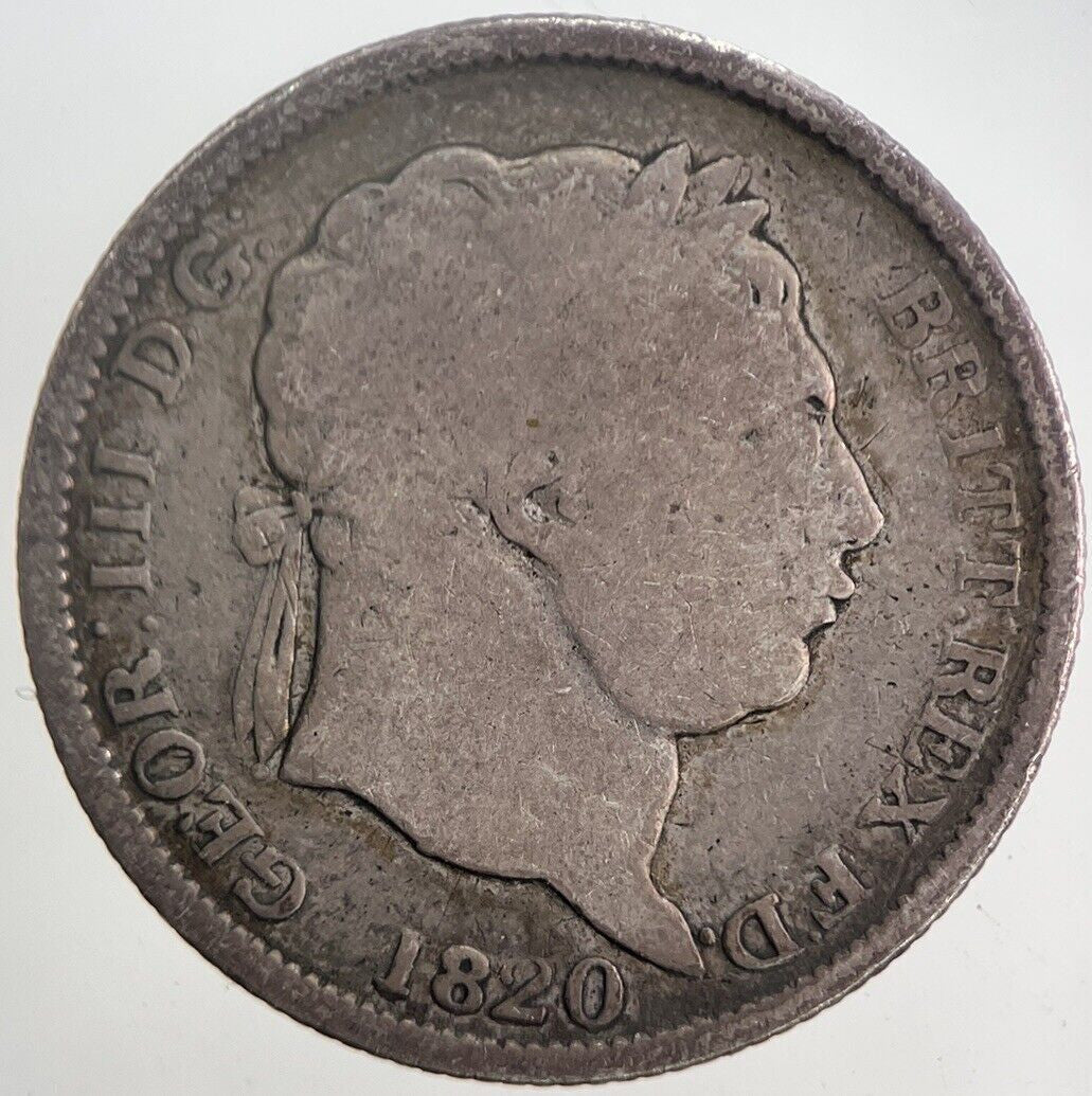 1820 George III 3rd Shilling Silver Coin | Collectable Grade | a5842