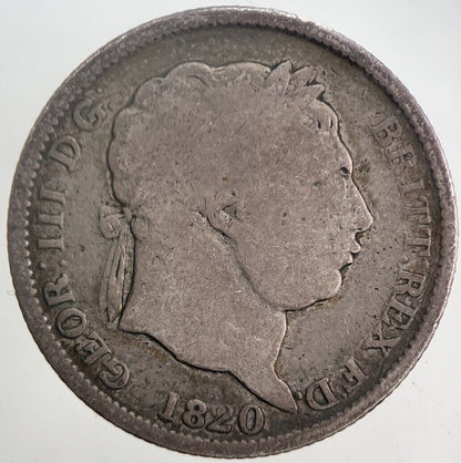 1820 George III 3rd Shilling Silver Coin | Collectable Grade | a5842