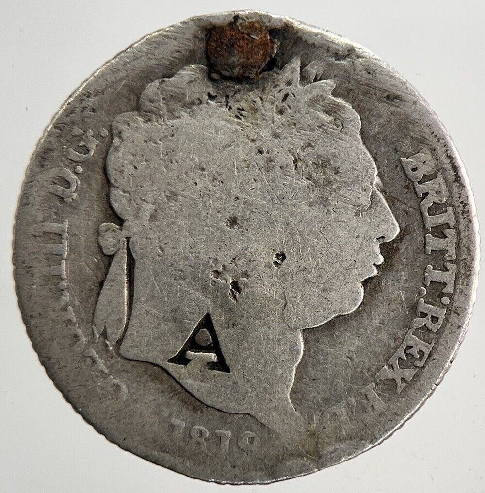 1819 George III Sixpence Silver Coin | Fair Grade