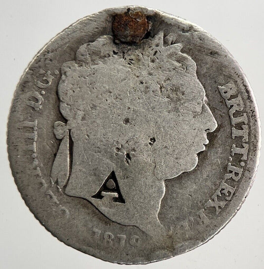 1819 George III Sixpence Silver Coin | Fair Grade