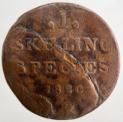1820 Norway 1 Skilling Coin | Collectable Grade