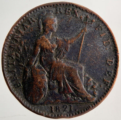 1821 George IV Farthing Coin | Collectable Grade