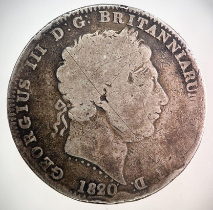 1820 George III 3rd One Crown Silver Coin | Collectable Grade