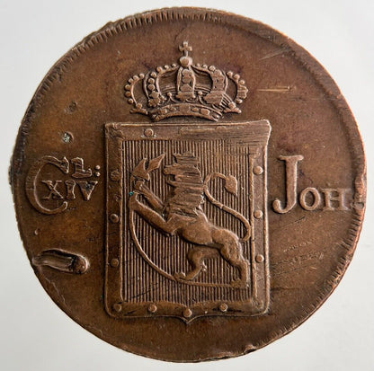 1819 Norway 1 Skilling Coin | Fine Collectable Grade