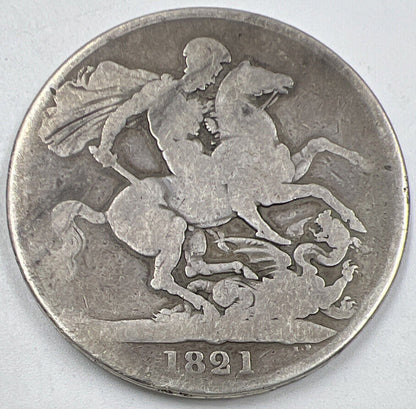 1821 Crown | British Silver Coin | George IV | Collectable Grade | a574