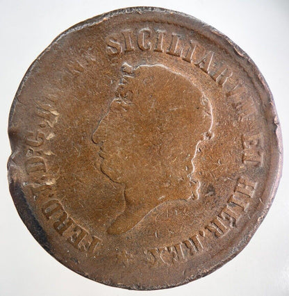 1819 Italy States Sicilia 10 Tornesi Dieci Coin | Collectable Grade | a2114