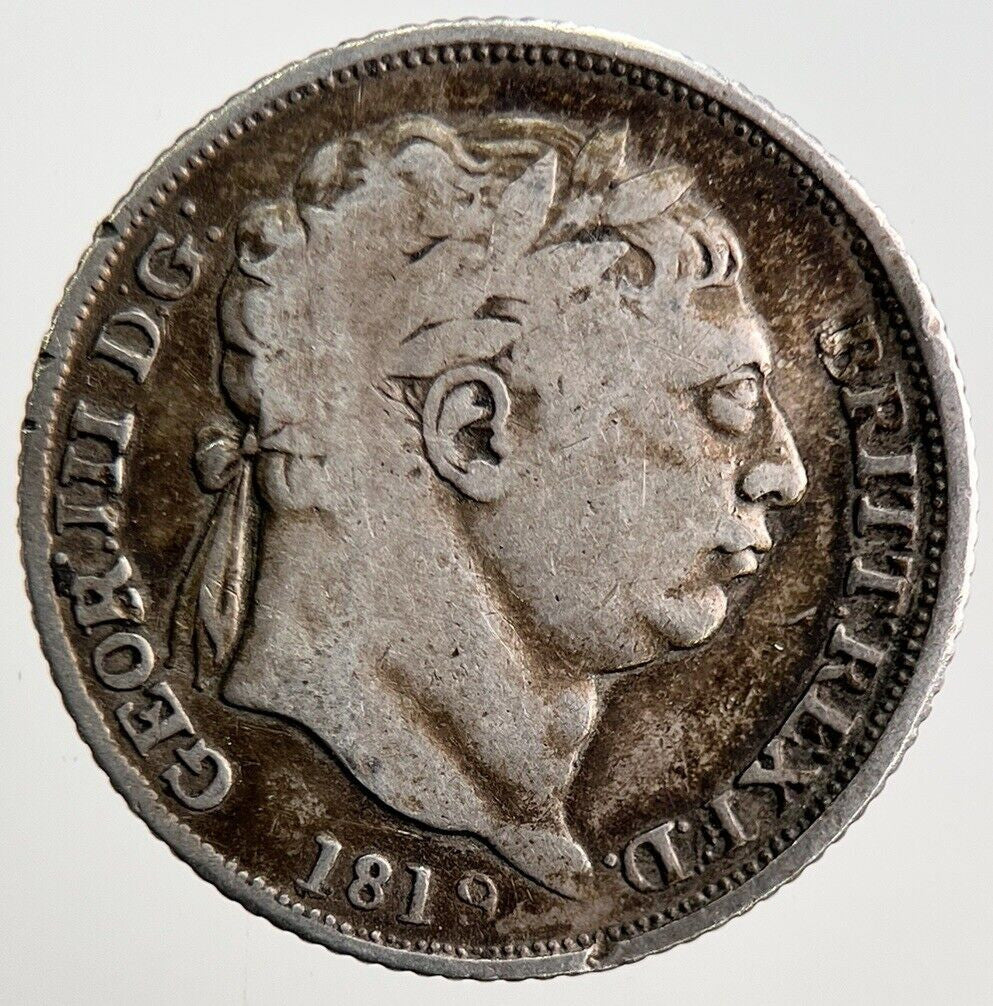 1819 George III Sixpence Silver Coin | Collectable Grade | a3111