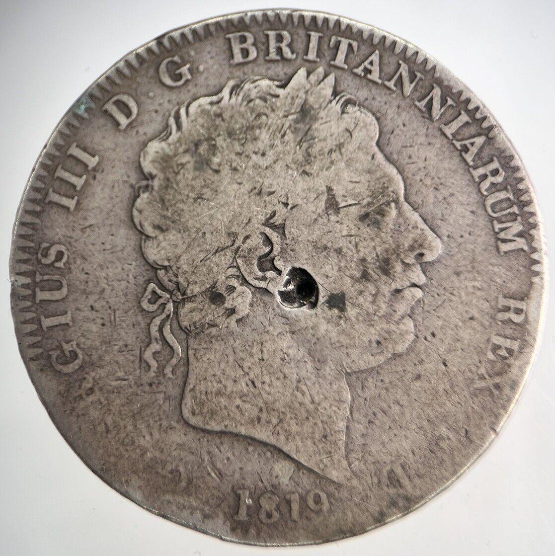 1819 George III Crown Silver Coin | Collectable Grade | a1507