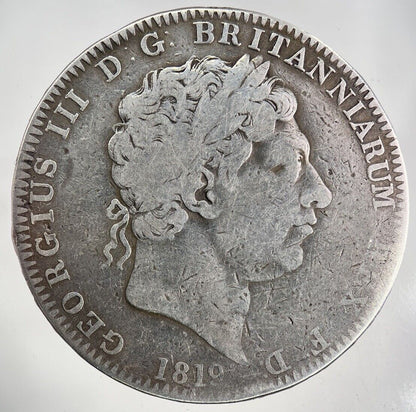 1819 George III 3rd One Crown Silver Coin | Fine Collectable Grade