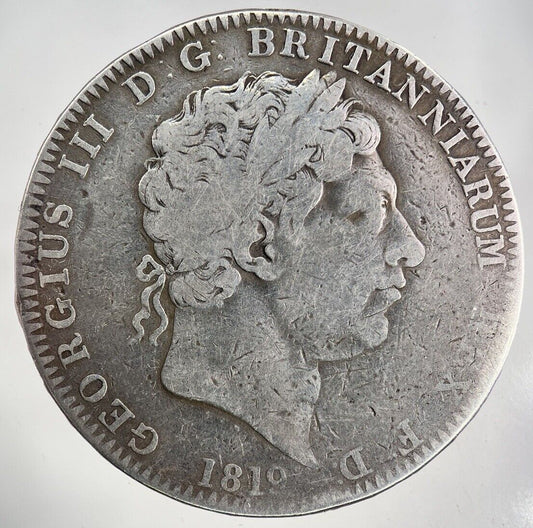 1819 George III 3rd One Crown Silver Coin | Fine Collectable Grade