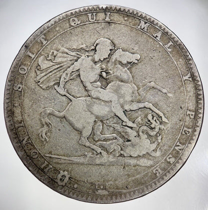 1820 George III 3rd One Crown Silver Coin | Fine Collectable Grade