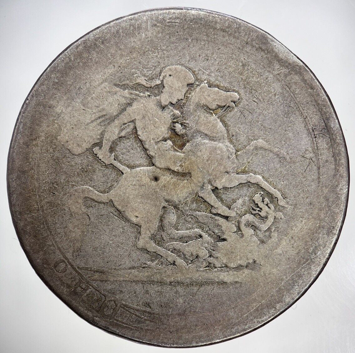 1820 George III 3rd One Crown Silver Coin | Fair Grade