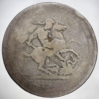 1820 George III 3rd One Crown Silver Coin | Fair Grade