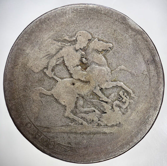 1820 George III 3rd One Crown Silver Coin | Fair Grade