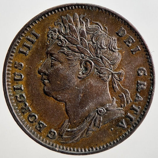 1822 George IV Farthing Coin | Very Fine Grade | a2196