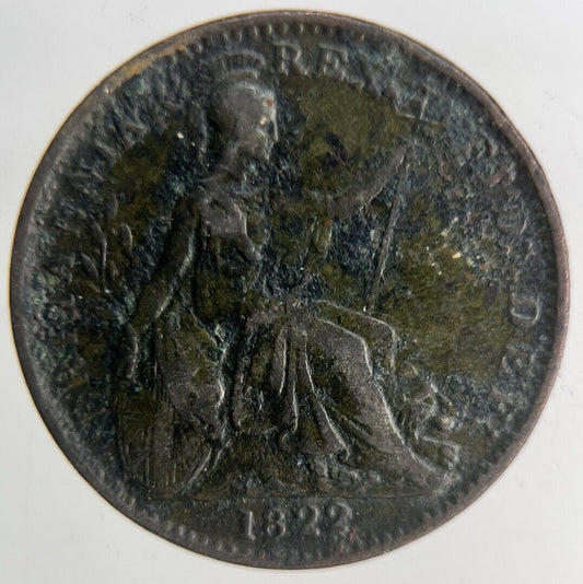 1822 George IV Farthing Coin | Collectable Grade