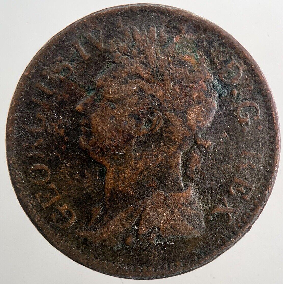 1822 George IV Irish Hibernia Half-Penny Coin | Fine Collectable Grade | a9359