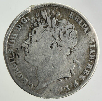 1821 George IV Silver Sixpence Coin | Fine Collectable Grade