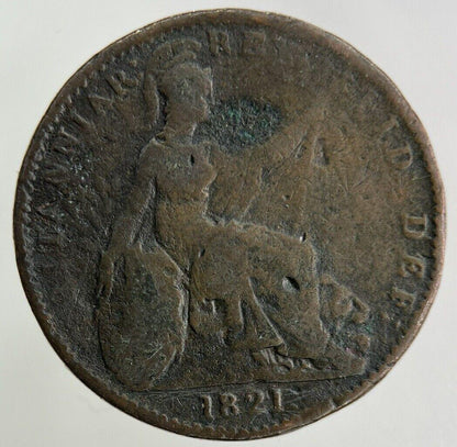 1821 George IV Farthing Coin | Collectable Grade