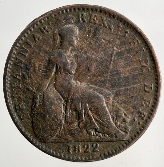 1822 George IV Farthing Coin | Fine Collectable Grade