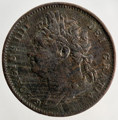 1822 George IV Farthing Coin | Fine Collectable Grade