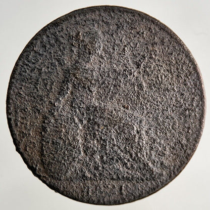 1821 George IV Farthing Coin | Worn Grade