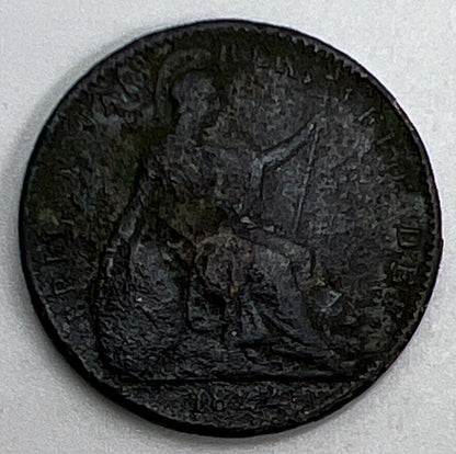 1822 George IV Farthing | British Coin | Fair Grade | a1179