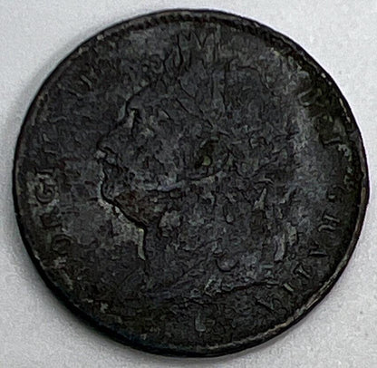 1822 George IV Farthing | British Coin | Fair Grade | a1179