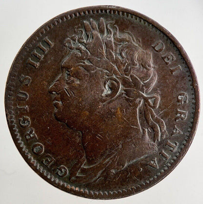 1822 George IV Farthing Coin | Fine Collectable Grade
