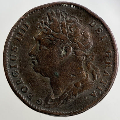 1822 George IV Farthing Coin | Fine Collectable Grade