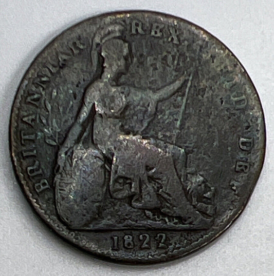 1822 George IV Farthing | British Coin | Collectable Grade | a1178