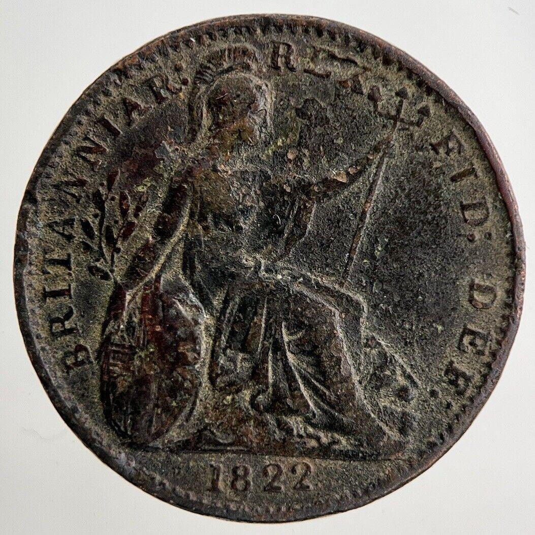 1822 George IV Farthing Coin | Fine Collectable Grade