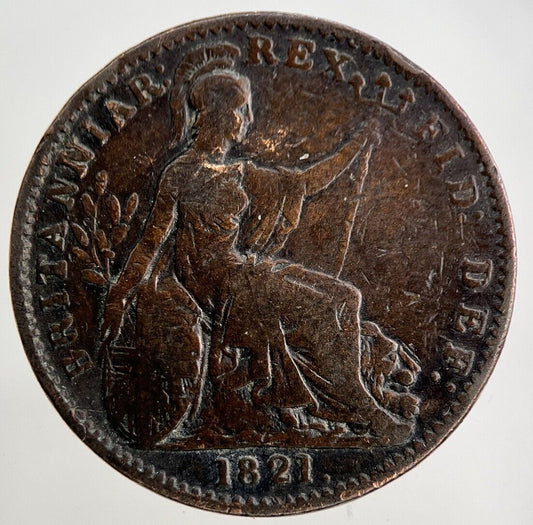1821 George IV Farthing Coin | Fine Collectable Grade