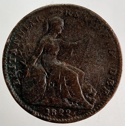 1822 George IV Farthing Coin | Collectable Grade