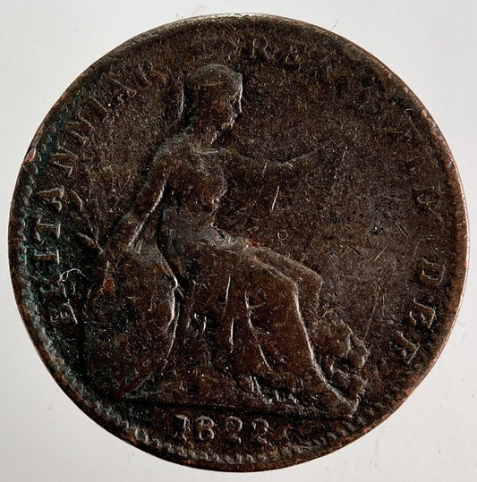 1822 George IV Farthing Coin | Collectable Grade